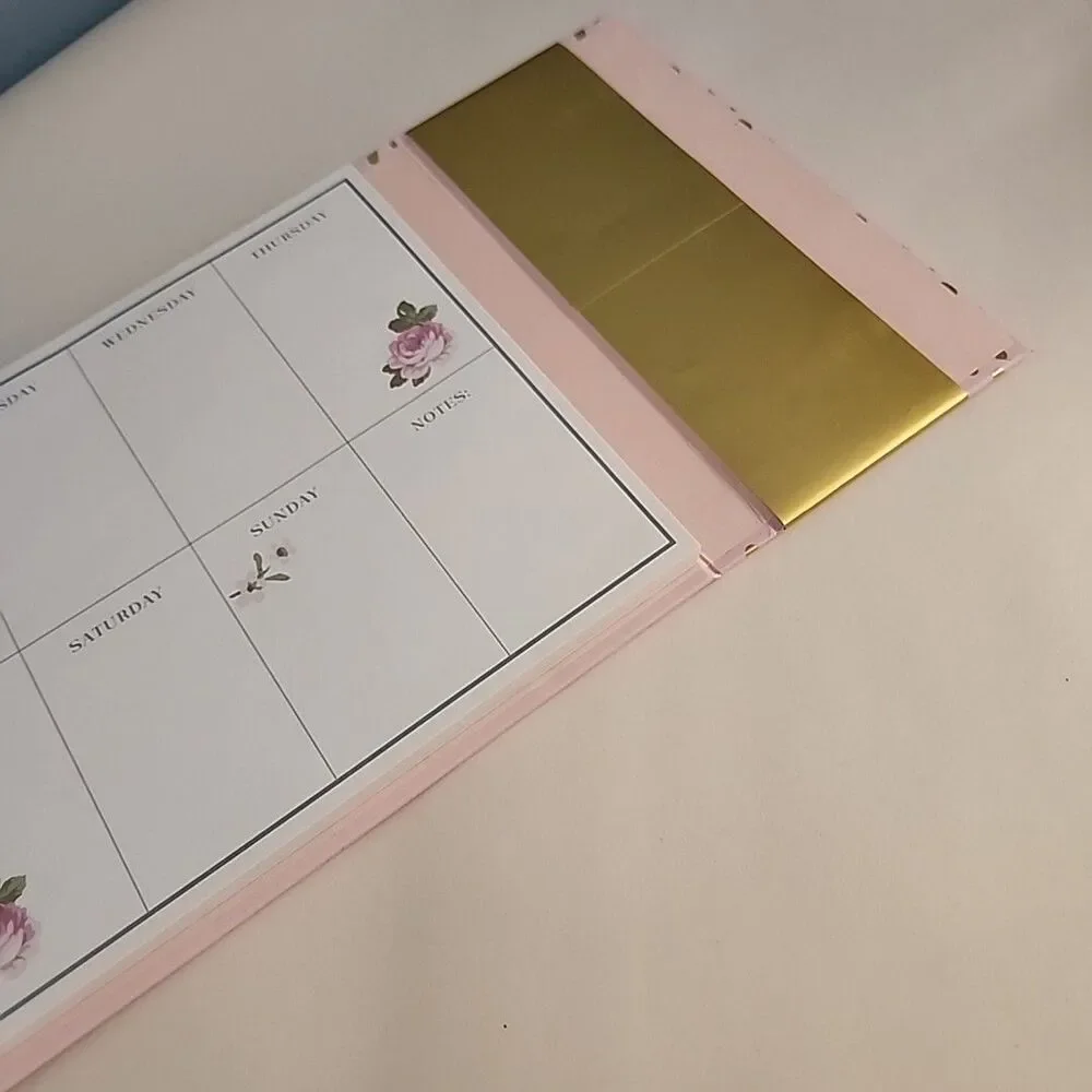 Weekly Organizer Planner Positive Mindset w/ 240 Sticky Notes 70 Memo 1 Envelope